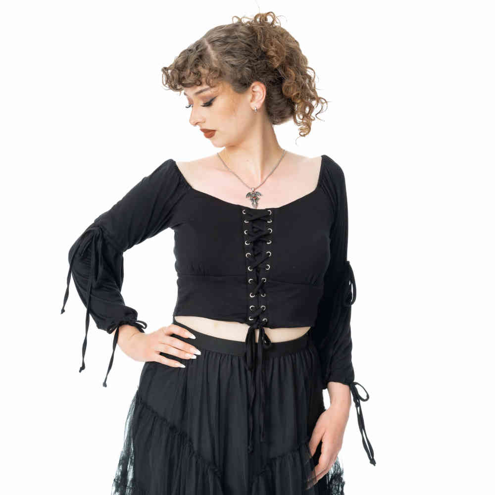 Innocent Lifestyle - Uriela Crop top - Zwart